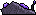 Purple metal scrap